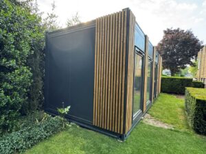 flexwoning in de tuin